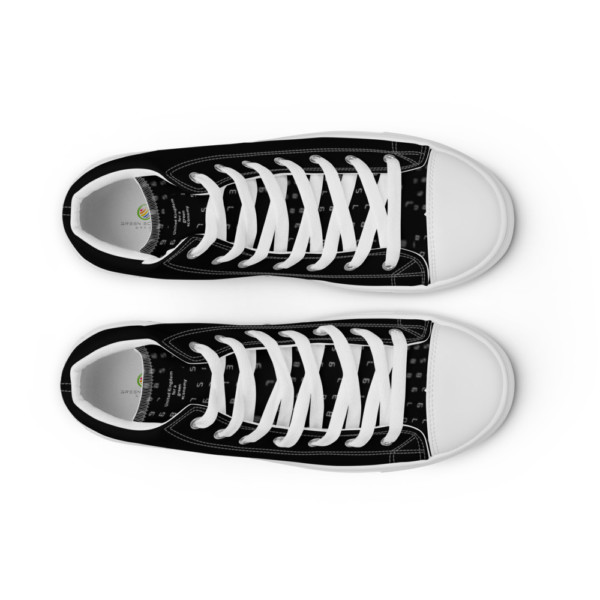 Men’s high top canvas shoes - United Kingdom for a green economy (English) - Image 5