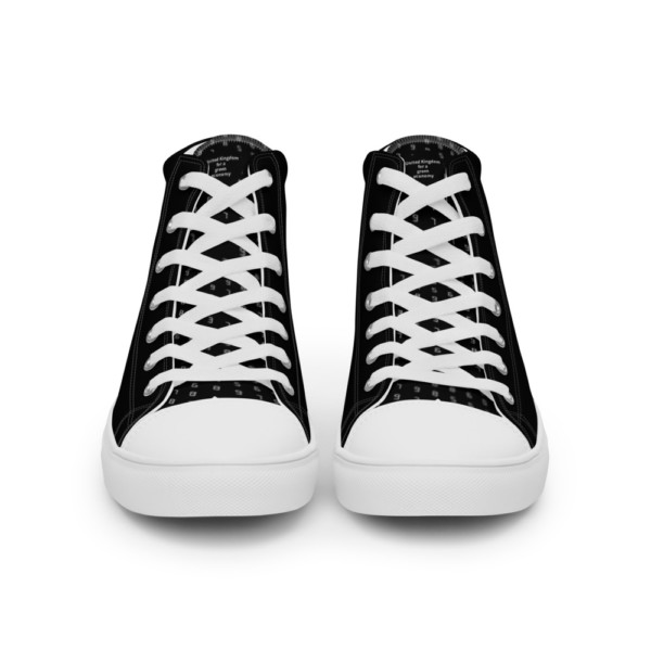 Men’s high top canvas shoes - United Kingdom for a green economy (English) - Image 4