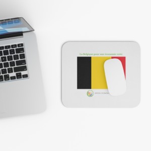 La Belgique pour une économie verte (French) - mouse pad (rectangle)