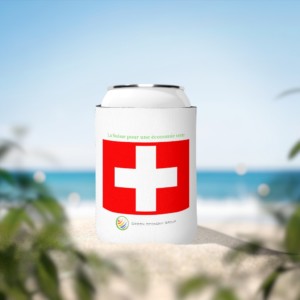 La Suisse pour une économie verte (French) - can cooler sleeve