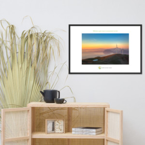 Framed matte paper poster - México por una economía verde (Spanish)