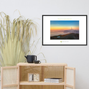 Framed matte paper poster - Norge for en grønn økonomi (Norwegian)