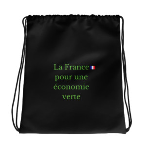 Drawstring bag - La France pour une économie verte (French)