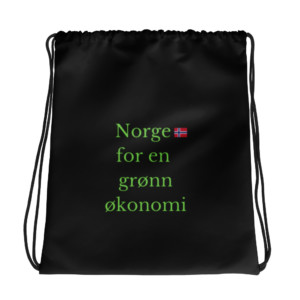 Drawstring bag - Norge for en grønn økonomi (Norwegian)