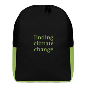 Minimalist backpack - Ending climate change