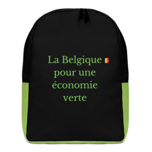 Minimalist backpack - La Belgique pour une économie verte (French)