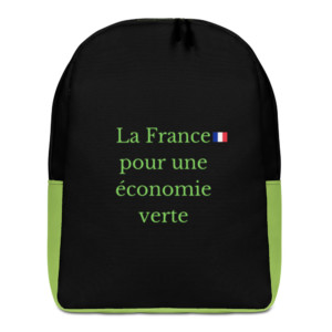 Minimalist backpack - La France pour une économie verte (French)