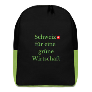 Minimalist backpack - Schweiz für eine grüne Wirtschaft (German)