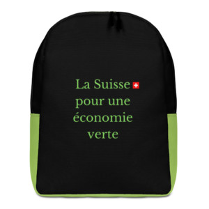 Minimalist backpack - La Suisse pour une économie verte (French)