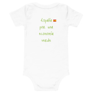Baby short sleeve one piece - España por una economía verde (Spanish)