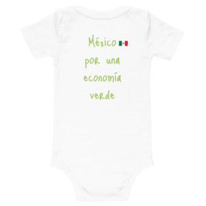 Baby short sleeve one piece - México por una economía verde (Spanish)
