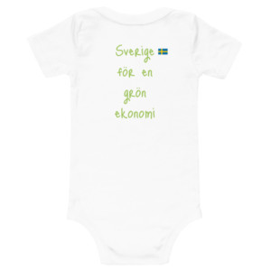 Baby short sleeve one piece - Sverige för en grön ekonomi (Swedish)