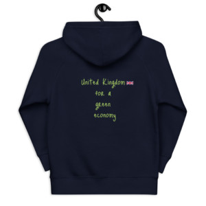 Kids hoodie (80% organic cotton, 20% recycled polyester) - United Kingdom for a green economy (English)