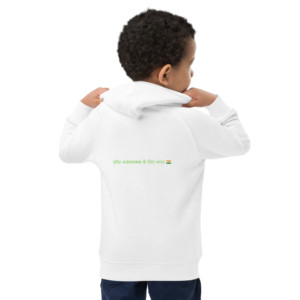 Kids hoodie (80% organic cotton, 20% recycled polyester) - हरित अर्थव्यवस्था के लिए भारत (Hindi)