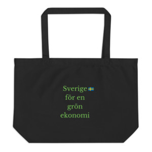 Tote bag (100% organic cotton) - Sverige för en grön ekonomi (Swedish)