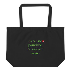 Tote bag (100% organic cotton) - La Suisse pour une économie verte (French)