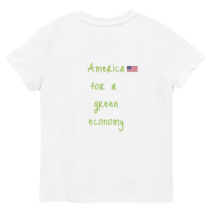 Kids t-shirt (100% organic cotton) - America for a green economy (English)