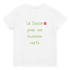 Kids t-shirt (100% organic cotton) - La Suisse pour une économie verte (French)