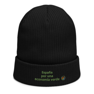 Ribbed beanie ()100% organic cotton - España por una economía verde (Spanish)