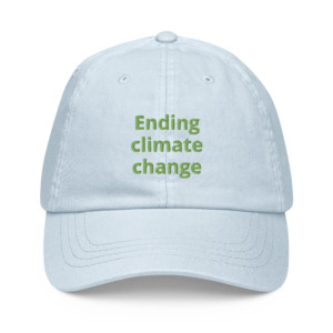 Baseball hat - Ending climate change