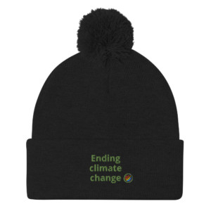 Pom-Pom beanie - Ending climate change