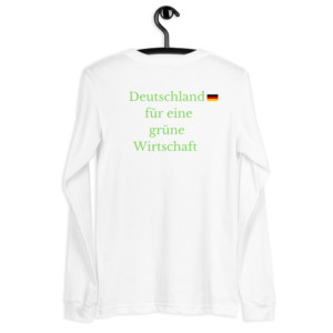 Unisex long sleeve tee - Deutschland für eine grüne Wirtschaft (German)