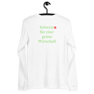 Unisex long sleeve tee - Schweiz für eine grüne Wirtschaft (German)
