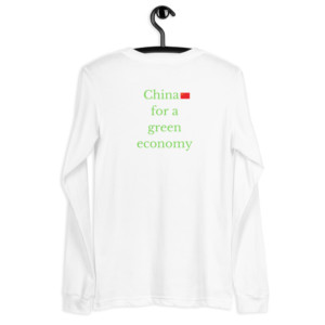 Unisex long sleeve tee - China for a green economy (English)