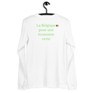 Unisex Long Sleeve Tee - La Belgique pour une économie verte (French)