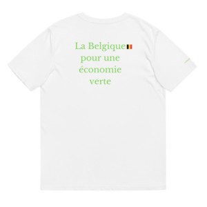 Unisex t-shirt (100% organic cotton) - La Belgique pour une économie verte (French)
