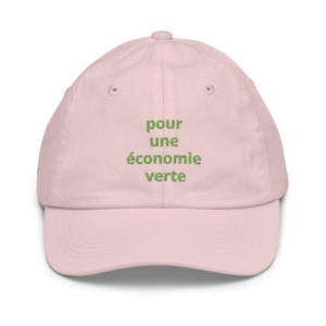 Youth baseball cap - La France pour une économie verte (French)