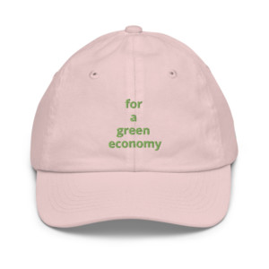 Youth baseball cap - India for a green economy (English)