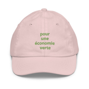 Youth baseball cap - La Suisse pour une économie verte (French)