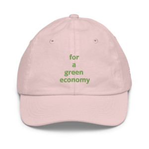 Youth baseball cap - United Kingdom for a green economy (English)