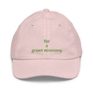 Youth baseball cap - China for a green economy (English)