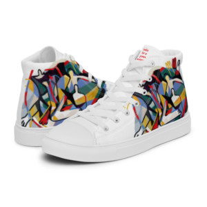 Men’s high top canvas shoes - India for a green economy (English)