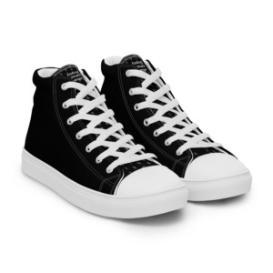 Men’s high top canvas shoes - Ending climate change