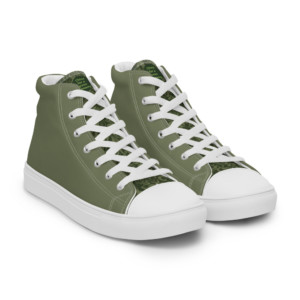 Men’s high top canvas shoes - China for a green economy (English)