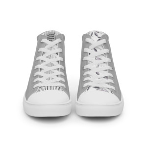 Women’s high top canvas shoes - La France pour une économie verte (French)
