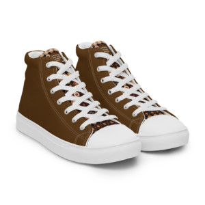Women’s high top canvas shoes - La France pour une économie verte (French)