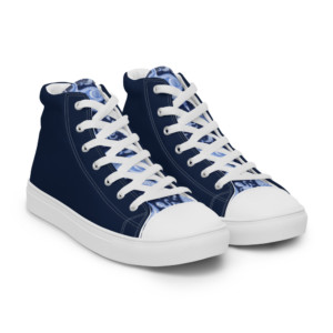 Women’s high top canvas shoes - La France pour une économie verte (French)